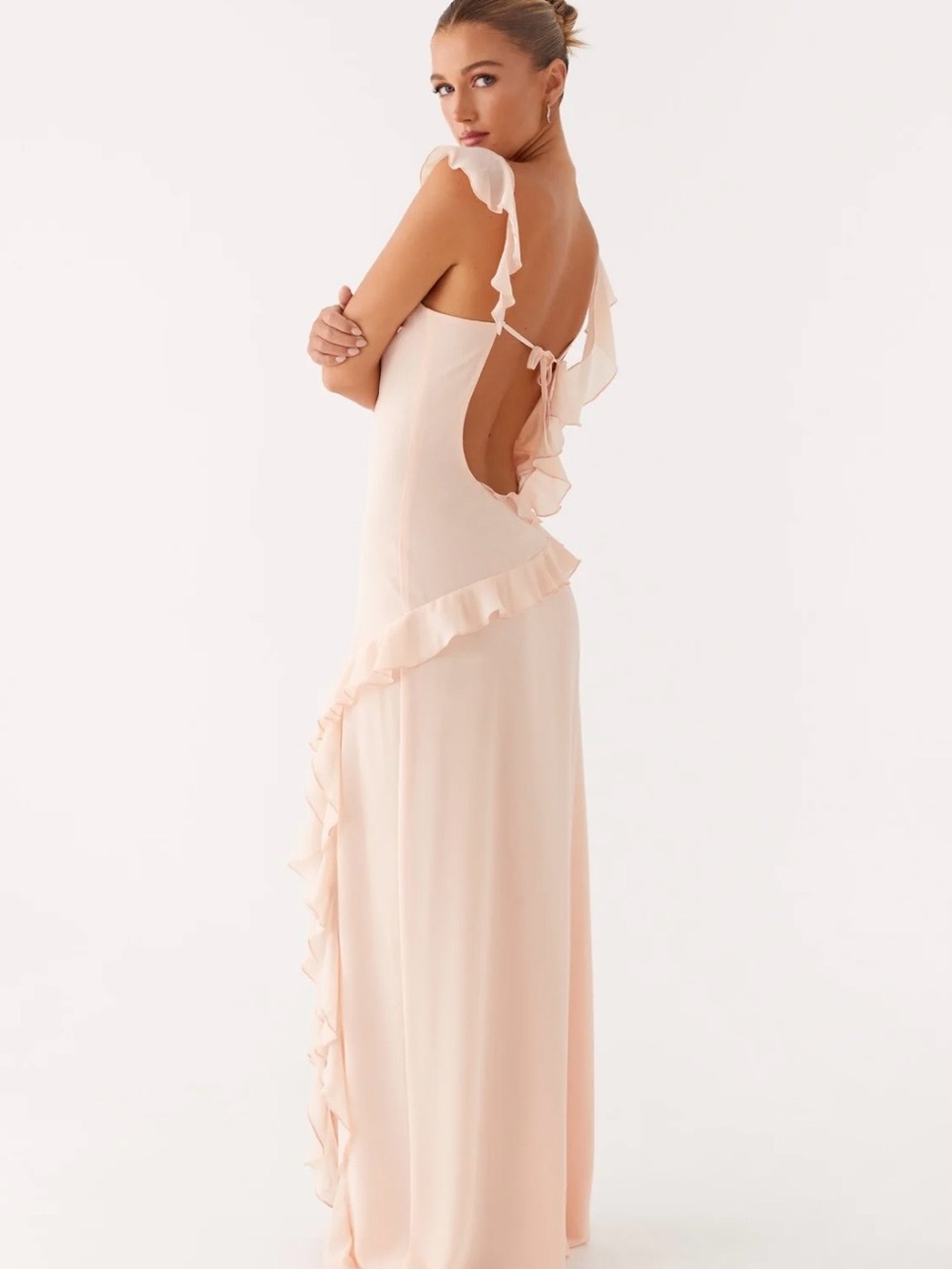 NWT PEPPERMAYO NAYA MAXI DRESS - PEACH US4 - Picture 5 of 16